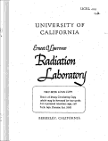 Cover page: THE SPECTROMETRIC DETERMINATION OF SOME BETA PARTICLE AND CONVERSION ELECTRON ENERGIES