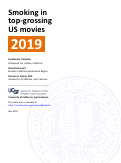 Cover page of Smoking in top-grossing US movies: 2019