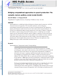 Cover page: Bridging computational approaches to speech production: The semantic–lexical–auditory–motor model (SLAM)