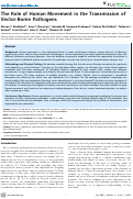 Cover page: The Role of Human Movement in the Transmission of Vector-Borne Pathogens