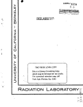 Cover page: THE SPECIFIC ACTIVITY AND HALF-LIFE OF VARIOUS ISOTOPES OF PLUTONIUM