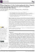 Cover page: Human Regulatory T Cells: Understanding the Role of Tregs in Select Autoimmune Skin Diseases and Post-Transplant Nonmelanoma Skin Cancers