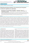 Cover page: Inflammatory phenotype modulation in the respiratory tract and systemic circulation of e-cigarette users: a pilot study