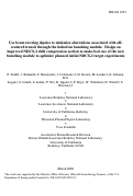 Cover page: Use beam steering dipoles to minimize aberrations associated with off-centered transit through the induction bunching module.  Design an improved NDCX-I drift compression section to make best use of the new bunching module to optimize planned initial NDCX-I target experiments