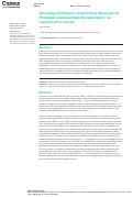 Cover page: Revisiting California’s Supervising Physician-to-Physician Assistant Ratio Requirement: An Urgent Call to Action