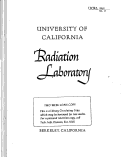 Cover page: THE SPECTRA OF ARTICLES EMITTED FROM HEAVY ELEMENTS BOMBARDED BY 31 MeV PROTONS