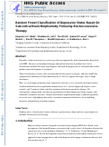 Cover page: Random Forest Classification of Depression Status Based on Subcortical Brain Morphometry Following Electroconvulsive Therapy