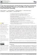 Cover page: Long-Term Neurological and Psychological Distress Symptoms among Smallholder Farmers in Costa Rica with a History of Acute Pesticide Poisoning.