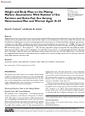 Cover page: Height and Body Mass on the Mating Market