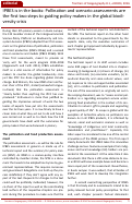 Cover page: IPBES is in the books: Pollination and scenario assessments are <em> the first </em> two steps to guiding policy makers in the global biodiversity crisis