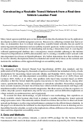 Cover page: Constructing a Routable Transit Network from a Real-time Vehicle Location Feed