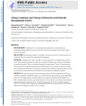 Cover page: Urinary cadmium and timing of menarche and pubertal development in girls