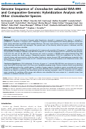 Cover page: Genome Sequence of Cronobacter sakazakii BAA-894 and Comparative Genomic Hybridization Analysis with Other Cronobacter Species