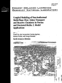 Cover page: Coupled modeling of non-isothermal multiphase flow, solute transport and reactive chemistry in porous and fractured media: 2. Model Applications