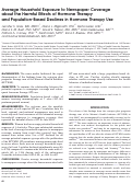 Cover page: Average Household Exposure to Newspaper Coverage about the Harmful Effects of Hormone Therapy and Population-Based Declines in Hormone Therapy Use