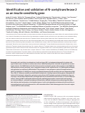 Cover page: Identification and validation of N-acetyltransferase 2 as an insulin sensitivity gene