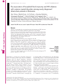 Cover page: The association of household food insecurity and HIV infection with common mental disorders among newly diagnosed tuberculosis patients in Botswana