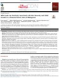 Cover page: Wild Foods Are Positively Associated with Diet Diversity and Child Growth in a Protected Forest Area of Madagascar.