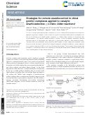 Cover page: Strategies for remote enantiocontrol in chiral gold( iii ) complexes applied to catalytic enantioselective γ,δ-Diels–Alder reactions