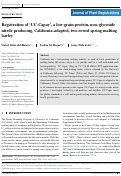 Cover page: Registration of ‘UC‐Capay’, a low‐grain‐protein, non–glycoside nitrile producing, California‐adapted, two‐rowed spring malting barley