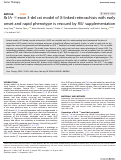 Cover page: Rs1h−/y exon 3-del rat model of X-linked retinoschisis with early onset and rapid phenotype is rescued by RS1 supplementation