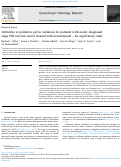 Cover page: Definitive vs palliative pelvic radiation for patients with newly diagnosed stage IVB cervical cancer treated with bevacizumab – An exploratory study