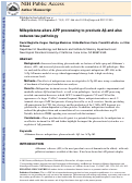 Cover page: Mifepristone alters APP processing to preclude A? and also reduces tau pathology