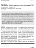 Cover page: Psychological and biological mechanisms linking trauma with cardiovascular disease risk