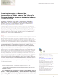 Cover page: Fostering Strategies to Expand the Consumption of Edible Insects: The Value of a Tripartite Coalition between Academia, Industry, and Government