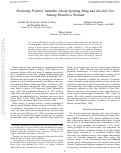 Cover page: Predicting Positive Attitudes About Quitting Drug and Alcohol Use Among Homeless Women