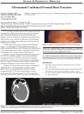 Cover page: Ultrasound-Confirmed Frontal Bone Fracture