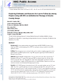 Cover page: Exploring Estimates and Reasons for Lost to Follow-Up Among People Living With HIV on Antiretroviral Therapy in Kisumu County, Kenya