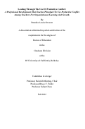 Cover page: Leading Through The Use Of Productive Conflict: A Professional Development For Principals To Use Productive Conflict Among Teachers For Organizational Learning And Growth