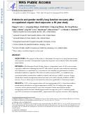 Cover page: Endotoxin and gender modify lung function recovery after occupational organic dust exposure: a 30-year study