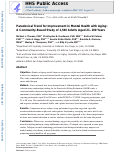 Cover page: Paradoxical Trend for Improvement in Mental Health With Aging: A Community-Based Study of 1,546 Adults Aged 21-100 Years.