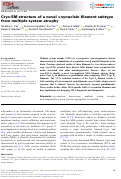 Cover page: Cryo-EM structure of a novel α-synuclein filament subtype from multiple system atrophy.