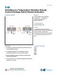 Cover page: Unfolding of a Temperature-Sensitive Domain Controls Voltage-Gated Channel Activation