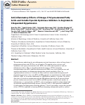 Cover page: Anti-inflammatory Effects of &amp;ohgr;-3 Polyunsaturated Fatty Acids and Soluble Epoxide Hydrolase Inhibitors in Angiotensin-II–Dependent Hypertension