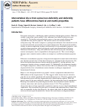 Cover page: Intervertebral discs from spinal nondeformity and deformity patients have&nbsp;different mechanical and matrix properties