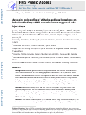 Cover page: Assessing police officers’ attitudes and legal knowledge on behaviors that impact HIV transmission among people who inject drugs