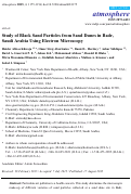 Cover page: Study of Black Sand Particles from Sand Dunes in Badr, Saudi Arabia Using Electron Microscopy