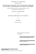 Cover page: Trajectory Planning for Autonomous Vehicles for Optimal Exploration of Spatial Processes