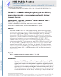 Cover page: The HB22.7–vcMMAE antibody–drug conjugate has efficacy against non-Hodgkin lymphoma mouse xenografts with minimal systemic toxicity