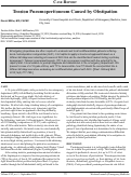 Cover page: Tension Pneumoperitoneum Caused by Obstipation