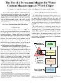 Cover page: The use of a permanent magnet for water content measurements of wood chips