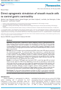 Cover page: Direct optogenetic stimulation of smooth muscle cells to control gastric contractility