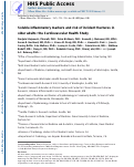 Cover page: Soluble Inflammatory Markers and Risk of Incident Fractures in Older Adults: The Cardiovascular Health Study