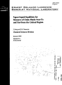 Cover page: Vapor-liquid equilibria for mixtures of chain fluids near-to and far-from the critical region