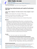 Cover page: Switching it up: Activity diversity and cognitive functioning in later life.