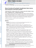 Cover page: Illness Severity and Psychiatric Hospitalization Rates Among Asian Americans and Pacific Islanders